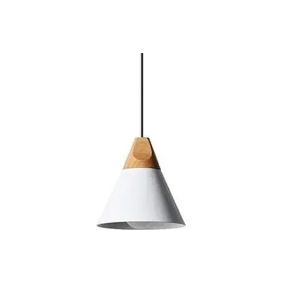E27-pendelleuchte Aus Holz Und Metall, Industriestil, Deckenleuchte Für Den Innenbereich, Aluminium-kronleuchter, Höhenverstellbare Lampe Für Wohnzimmer Und Restaurants - Crezuo