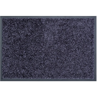 ASTRA Hochwertige Schmutzfangmatte - Fussmatte innen - bei 30° C waschbare Fußmatte - Rutschfester Läufer - Schuhablage Flur - Küche - blaugrau 40x60 cm