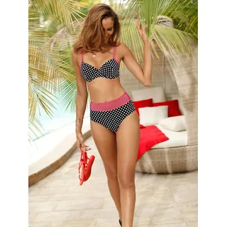 Balconette-Bikini FEEL GOOD Gr. 52, Cup B, bunt (schwarz, rot, bedruckt) Damen Bikini-Sets Balconette-Bikini Ocean Blue