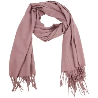 MIRROSI Modeschal weicher und warmer Unifarbe Schal mit Fransen, 70x180cm, (Viele tolle Farben zur Auswahl), Damen Halstuch ideal für Herbst und Winter lila