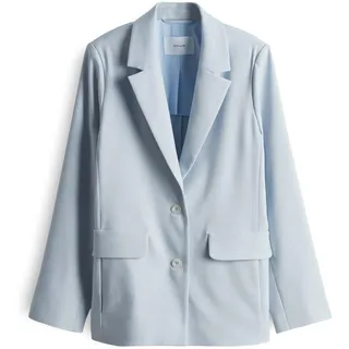 OPUS Damen Blazer | Strukturierter Blazer JAOMI Regular mit Leinen Oxford Blue, 40 - 40