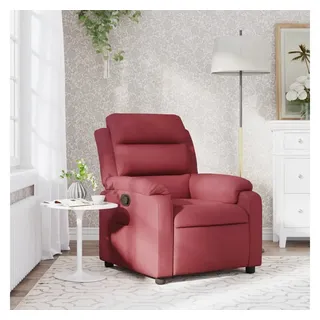 vidaXL Relaxsessel mit Liegefunktion Polyester 0 x 0 x 0 cm Weinrot