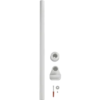 Wenko Duschvorhangstange Ø 2 mm Kunststoff für Teleskop-Duschstange weiß