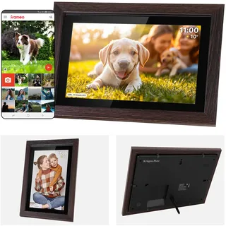 Krüger&Matz Kruger&Matz digitale Bilderrahmen FRAMEO Wi-Fi 10,1" Holz