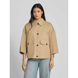 Relaxed Fit Jacke mit 3/4-Arm Modell 'ANS', Beige, 36