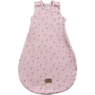 Sterntaler Baby Schlafsack Esel Emmi Girl Flora rose aus Musselin mit Jerseyfutter, Neugeborenenschlafsack Größe 50/56, zartrosa, TOG 0,50