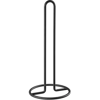 KADAX Küchenrollenhalter aus Stahl, Küchenständer im raffinierten Design für Küchenrolle, praktisches Zubehör für zu Hause (schwarz)