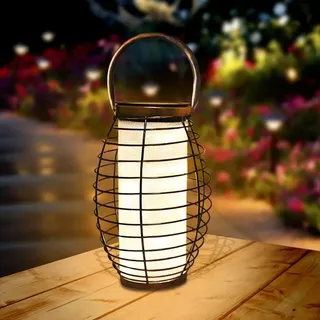 Solar Gartenlaterne LED Outdoor Hängende Solarlaterne Dekorative Solarbeleuchtung Outdoor Tischlaterne für Garten Terrasse Rasen Flur Gang