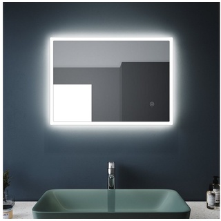 SONNI Badspiegel mit Beleuchtung,Badezimmerspiegel,LED,Wandspiegel,Touch, Lichtspiegel,50x70/70x50, 100x60, 120 x 60 70 cm