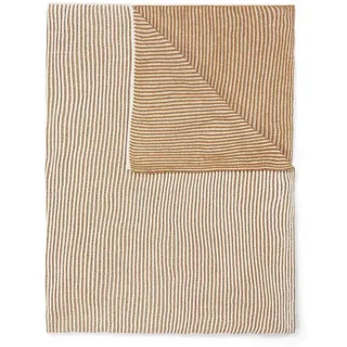Marc O'Polo Plaid, Braun, Textil, Streifen, 130x170 cm, Oeko-Tex® Standard 100, pflegeleicht, Wohntextilien, Decken, Plaids
