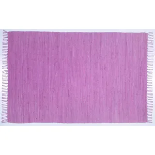 TEPGO Handwebteppich Dream Cotton Beere 70 cm x 140 cm