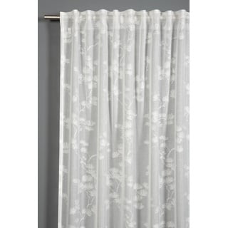 Gardinia, Vorhang, Schal mit Gardinenband, Ausbrenner Baumwollblüte (140 x 245 cm)
