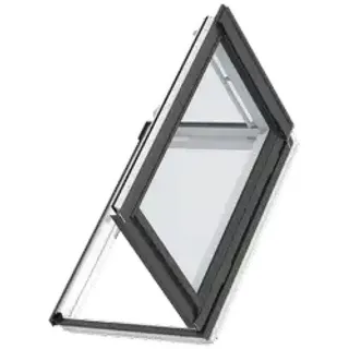 VELUX Wohn- und Ausstiegsfenster GXLB FK06 Dachfenster 66x118 cm, weiß lackiert, Aluminium,THERMO