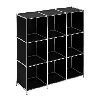 viasit Sideboard System4, 537779 schwarz 6 Fachböden 115,4 x 40,4 x 118,2 cm