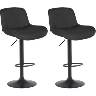 deluke Barhocker PONOR 50 x 50 x 85 cm Schwarz
