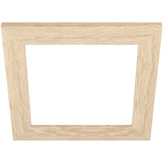 EGLO Deko-Rahmen aus Holz, Zubehör für LED Panel Salobrena 30 x 30 cm, quadratischer Holz-Rahmen in Hell-Braun