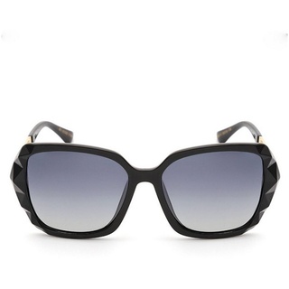 FIDDY Sonnenbrille Polarisierte Sonnenbrille für Damen, Outdoor-Fahrradbrille (1-St) Modisch und vielseitig grau|schwarz
