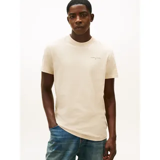 Tommy Hilfiger TJM SLIM LINEAR CHEST TEE EXT beige 3XL