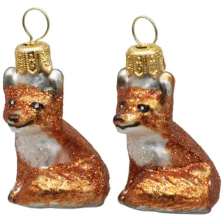 condecoro Fuchs Christbaumschmuck Christbaumkugel 2er Set