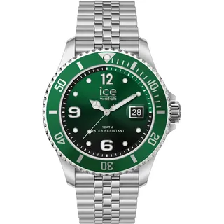 Ice Watch Ice Steel - Green Silver Silber Herren Armbanduhr 025909 -