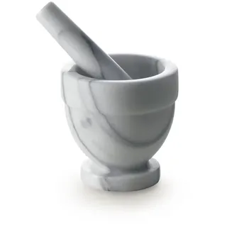 Excelsa Mörser Und Stößel Pesto Marmor 10x15,5x10 cm Grau