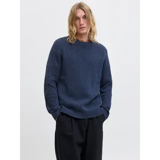 JACK & JONES Rundhalspullover Blau M