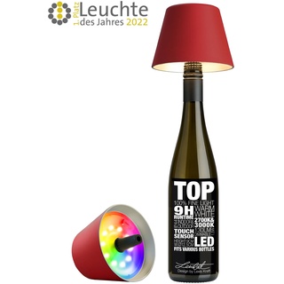 Sompex LED-Akku-Flaschenaufsatz Top 2.0 Kunststoff Rot