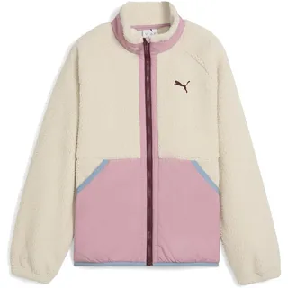 Puma Unisex Kinder Hybrid Sherpa Jacket Mantel, Alpine Snow, 164 EU