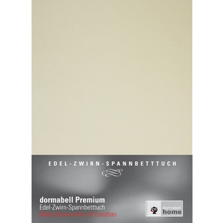 dormabell Premium Jersey-Spannbetttuch leinen - Topper: 180x200 bis 200x220 cm (Topperhöhe 4-10 cm)