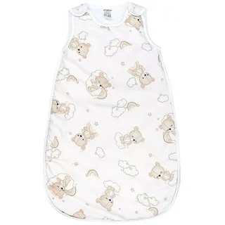 TupTam Baby Schlafsack Bären auf Wolken und Regenbögen 2,5 TOG 80/86