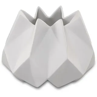 GOEBEL Polygono Star 14 cm Weiß