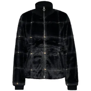 STREET ONE Outdoorjacke Karierte Fake Fur Jacke 38