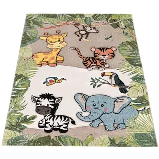 Paco Home Diamond 644 Kinderteppich 80 x 150 cm Beige