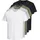 Jxj Kurzarm-T-Shirt 5 Einheiten White Detail Packed W All Colors 2XL