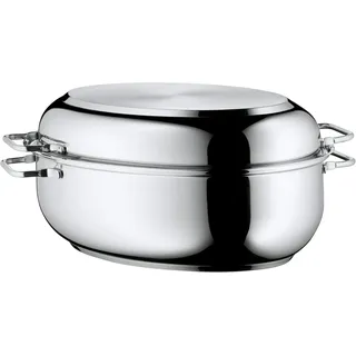 WMF Bräter mit Deckel backofengeeignet 8,5L Bräter, Cromargan, 41 x 28,5 x 18 cm