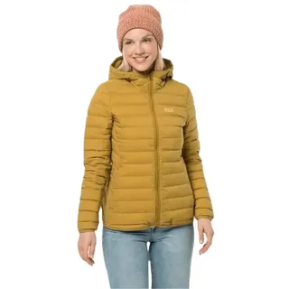 Jack Wolfskin Damen Glowing Mountain Winddichte Daunenjacke, Golden Amber, XS EU