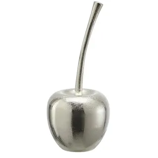 HOME STORY Deko Objekt Apfel   , silber , Aluminium , Maße (cm): H: 21  Ø: 9