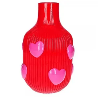 G-C Vase Herzen rot 25cm
