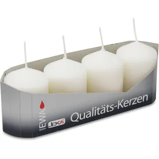 OLShop AG 3er Pack Stumpenkerzen weiß, ca. 40 x 60 mm (3 x 4 Stück) Kerze Kaminkerze Laternenkerze Dekoration