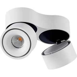 ARCCHIO Rotari 2-flg. rund weiß Aluminium