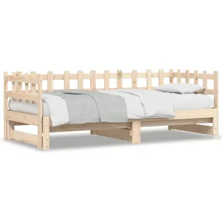 vidaXL Tagesbett Ausziehbar 2x(90x200) cm Massivholz Kiefer1926841