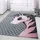 Kinderteppich 120 x 170 cm Grau/Pink/Weiß