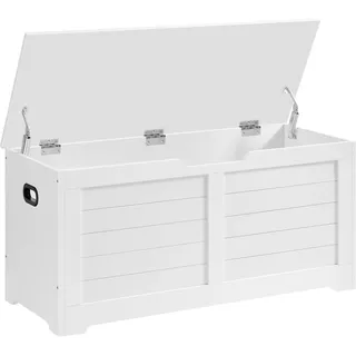 VASAGLE Sitzbank Wolkenweiß 40 x 100 x 46 cm