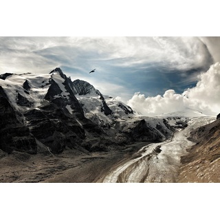 Leinwandbild QUEENCE "Berge" Bilder Gr. B/H: 90 cm x 60 cm, bunt Leinwandbilder