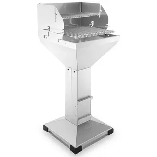 Thüros Holzkohlegrill T3 Direkt Plus Edelstahl Fußplatte Holzkohlegrill 42 x 42 cm