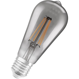 LEDVANCE Smarte LED-Lampe mit Bluetooth Mesh Technologie, Sockel E27, Dimmbar, Warmweiß (2700K), ersetzt Glühlampen mit 44 W, steuerbar mit Alexa und Google, BT Filament Edison Dim, 1er-Pack