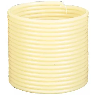 Kerze, 144 Stunden Brenndauer, umweltfreundlich aus natürlichem Bienenwachs mit Baumwolldocht, Candle by The Hour, Metall, gelb, Refill