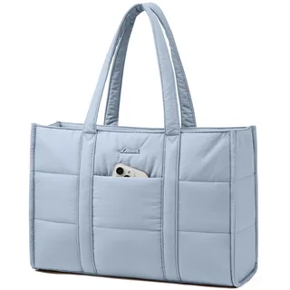 LOVEVOOK Laptoptasche Damen 15,6 Zoll, Groß Handtasche Shopper Puffer Tasche Arbeitstasche Aktentasche, Tote Bag Women Handbags Lehrertasche Schultasche Schultertasche für Uni Business Schule