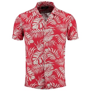 Key Largo Hawaiihemd Herren Hawaii Freizeit Hemd Havanna MSH00009 Regular Kurzarm Kentkragen Gemustert XXL
