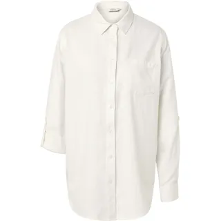Tchibo - Lange Leinenbluse - Damen - Gr. 36 - weiß